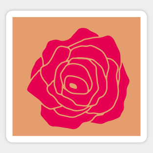 pink rose Sticker